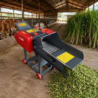 Broyeur de foin multifonctionnel motorisé pour équipement agricole, capacité 4t/h, 220/380V, usage domestique, mélangeur d'aliments pour l'agriculture