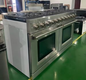 36 pulgadas 5.5 pies cúbicos Estufa de gas de 6 quemadores con horno y parrilla en acero inoxidable y perillas y manijas de aleación de zinc - Product Image 5