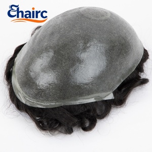 Parrucchino da <span class=keywords><strong>Uomo</strong></span> con Base Sottile 0.06-0.08mm, 100% <span class=keywords><strong>Capelli</strong></span> Umani, Resistente e Durevole per Uso a Lungo Termine - Product Image 5