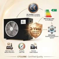 Pompe à chaleur air-eau R290 DC Inverter A+++ tout-en-un, chauffage, refroidissement, ECS, CE, GTGLOBE, galvanisée, design moderne et flexible