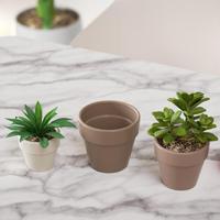 M62444 Pot de fleurs rond nordique de grand diamètre pour plantes succulentes, moule en silicone pour pot en ciment et résine de gypse