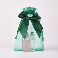 Sac en organza à cordon personnalisé avec logo, 7x9cm, portable, pour bijoux, parfums, cosmétiques, sachets pour mini bonbons, emballages cadeaux