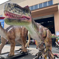 Modèle de dinosaure électrique réaliste animatronique pour parc d'attractions