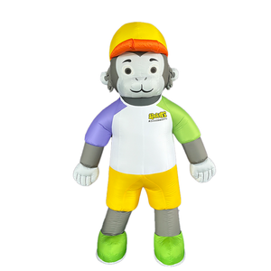 Costume Gonfiabile Interattivo da Palcoscenico a Forma di Gorilla Giallo per Promozioni Pubblicitarie - Product Image 2