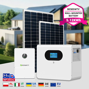 25.6V 200Ah <b>Battery</b> 5.12kWh 1P8S Wall-<b>Mounted</b> Powerwall for Household Solar Energy Storage System With CAN BMS 25.6V 200AH 51.2V - Product Image 1