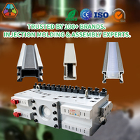 Profilé en aluminium extrudé 6063 de haute qualité pour éclairage linéaire LED avec diffuseur PC givré pour l'assemblage de bandes LED