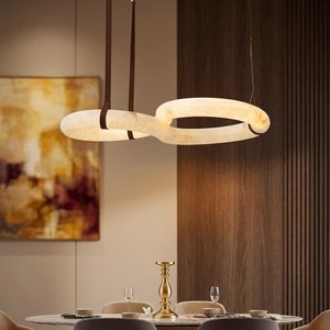 Lámpara Colgante <span class=keywords><strong>de</strong></span> Alabastro Moderna y Lujosa, Forma <span class=keywords><strong>de</strong></span> Ola, Piedra Natural, para Sala <span class=keywords><strong>de</strong></span> Estar, Vestíbulo <span class=keywords><strong>de</strong></span> <span class=keywords><strong>Hotel</strong></span>, Proyectos <span class=keywords><strong>de</strong></span> Interiores - Product Image 1