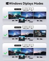 Base de Conexión ORICO 20 en 1, 10Gbps Tipo C, 4K para DP, VGA, Audio, Puertos USB-A de 5Gbps, Soporte para Múltiples Pantallas y Ethernet