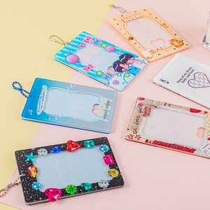 Wholesale Custom Print <strong>Lenticular</strong> Anime Cartoon Photocard Holder Business Card <strong>Printing</strong> Acrylic Transparent Photo Frame Keychain - Product Image 3