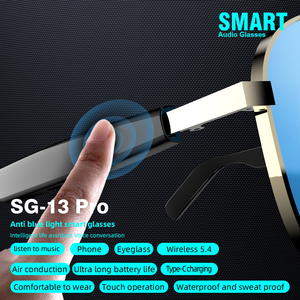2025 Novo SG13 Pro Smart Sports Fones De Ouvido com Microfone Estéreo Sem Fio À Prova D' Água Touch Control Óculos De Sol para Homens e Mulheres - Product Image 5