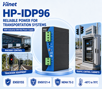 Alimentation industrielle sur rail DIN 96W Hinet -IDP96 Entrée 90-264VAC Sortie CC 12V 8A 24V 4A 48V 2A Protection contre les surtensions IP30 3KVA
