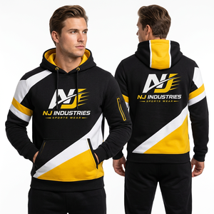 Custom Winter 100% Cotton Fleece Logo Digital 320 Gram Men's Oversized Heavyweight Eco-Friendly Breathable Pocket <b>Hoodies</b> - Product Image 1
