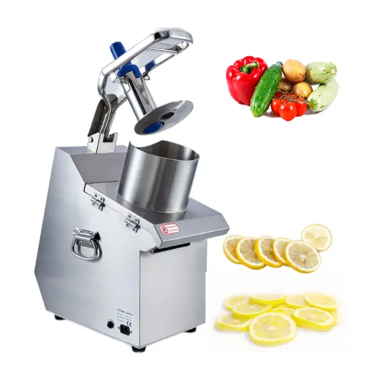 550W Small Vegetable Cutter Machine for Shredding Slicing Cubing Cutting of Shallot Cucumber Carrot Potato Etc