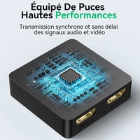 Commutateur HDMI 2.0 bidirectionnel Xput 2X1, prend en charge la vidéo 4K 60Hz 3D 1080P HDTV, 1 entrée 2 sorties, 2 entrées 1 sortie pour moniteur