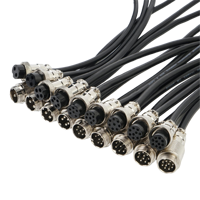 Connecteur circulaire automobile étanche IP67 en alliage de zinc avec contacts en laiton GX12 GX16 GX20, fiche aviation femelle/mâle ZLconnector