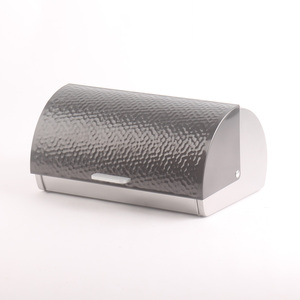 Modern Roll Top <strong>Bread</strong> <strong>Bin</strong> and 3 Coffee Tea and Sugar Canisters Set-Iron in 3 Fresh Colours-Mint <strong>Green</strong> - Product Image 3