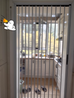 Pintu Lipat Kristal Modern Tahan Air Digah Easy Maintenance untuk Partisi Dapur Rumah