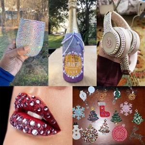 Oleeya Promotion SS3-SS50 Plus de 300 Couleurs Strass en Verre Cristal Non Thermocollant à Dos Plat avec Nouvel Emballage pour Nail Art et DIY Tumbler - Product Image 6