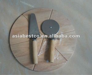 Thép không gỉ bánh pizza cắt và vòng bánh Pizza cắt Board Set - Product Image 5