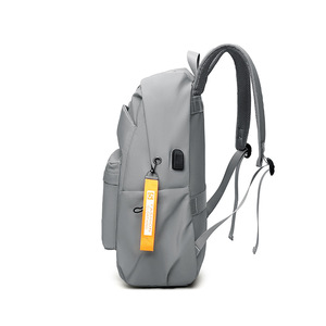 Men's <b>Backpack</b> Water Resistant 36-55L Business Travel College Student <b>School</b> Bag Gray And <b>Black</b> Solid Color - Product Image 3