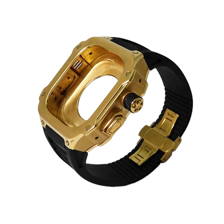 Оптовая продажа с фабрики, Модный Роскошный чехол для часов, устойчивый к царапинам корпус из нержавеющей стали для серии часов Apple