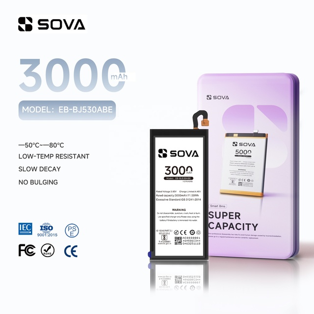 SOVAV Mobile Phone Replacement Secondary Li-ion Battery EB-BJ530ABE for Samsung J5 PRO J5 2017 J5 PRO 2017 J530 Phone Batteries