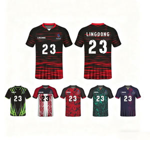 Hochwertige Thai Großhandel Fußball Trikots Atmungsaktive Polyester Fußball T-Shirts Shorts Anpassbare Team Top Bottom Soccer Wear - Product Image 1