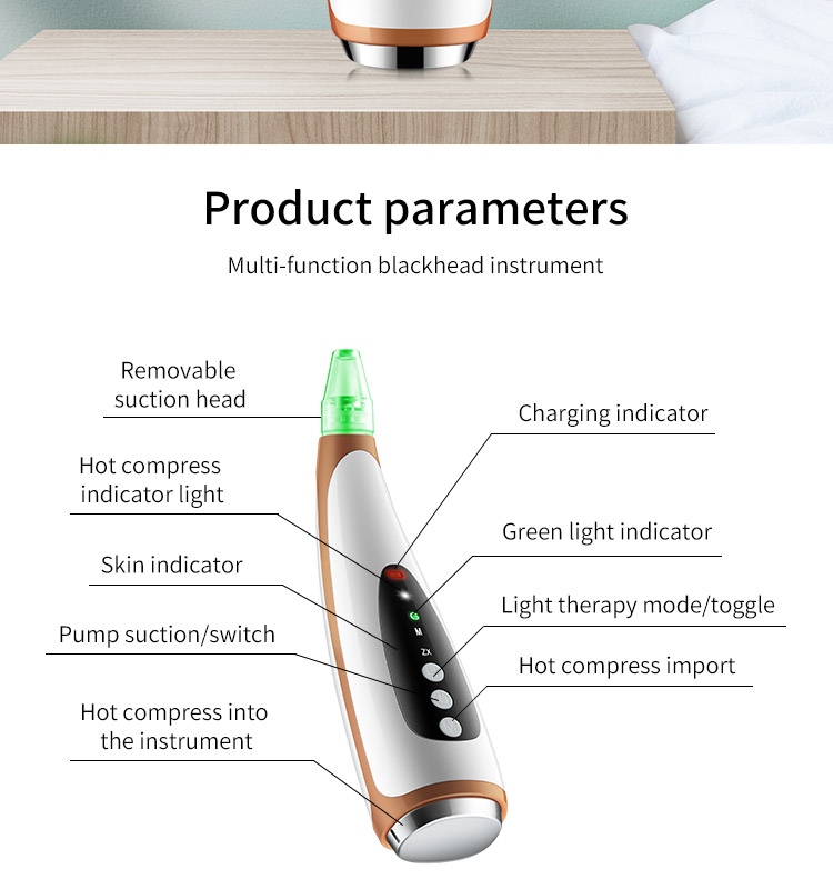 Recuperador de puntos negros para la piel, instrumento de belleza para el hogar.