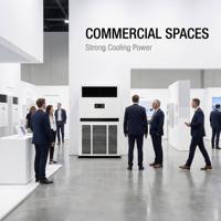 Climatiseur sur pied à onduleur DC ZNC 60FDC R410A pour grandes usines et ateliers, avec alimentation en air longue portée