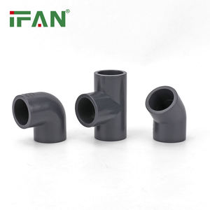 Raccords de tuyauterie en <span class=keywords><strong>PVC</strong></span> IFAN, prix commercial standard PN16, plastique, <span class=keywords><strong>coude</strong></span> en <span class=keywords><strong>PVC</strong></span> de 100 mm, accessoires de tuyauterie en <span class=keywords><strong>PVC</strong></span> - Product Image 1