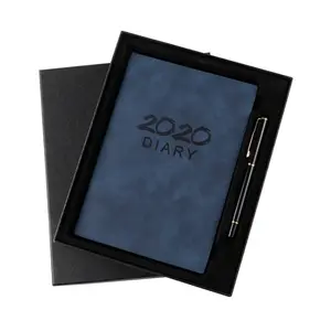 2024 신상품 럭셔리 소프트 커버 노트북 세트 주간 플래너 다이어리 노트북 펜