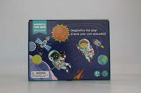Boîte magnétique en forme de livre OEM/ODM, boîte magnétique amusante, vaisseau spatial, jeu imaginatif, créez votre propre vaisseau spatial pour les enfants de 4 à 6 ans