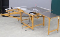 Table de scie à glissière pliable portable, scie à panneaux verticale pour la coupe du bois, état neuf, prix bas, composant moteur principal inclus