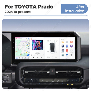 DUDUAUTO Autoradio Système Intelligent Lecteur Multimédia Stéréo Unité Principale pour Toyota Land Cruiser Prado 2024 à Présent - Product Image 2