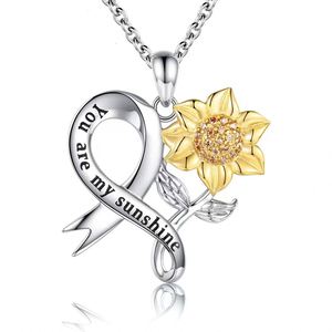 Collar con Colgante de Corazón de Girasol de Plata de Ley S925 con Circonita, de SPJ Premium, para Mujer, Joyería para Compromiso y Boda - Product Image 6