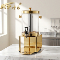Luxe grensoverschrijdende vergulde koelkast voor sap, dranken, buffet, thee, fruitthee.