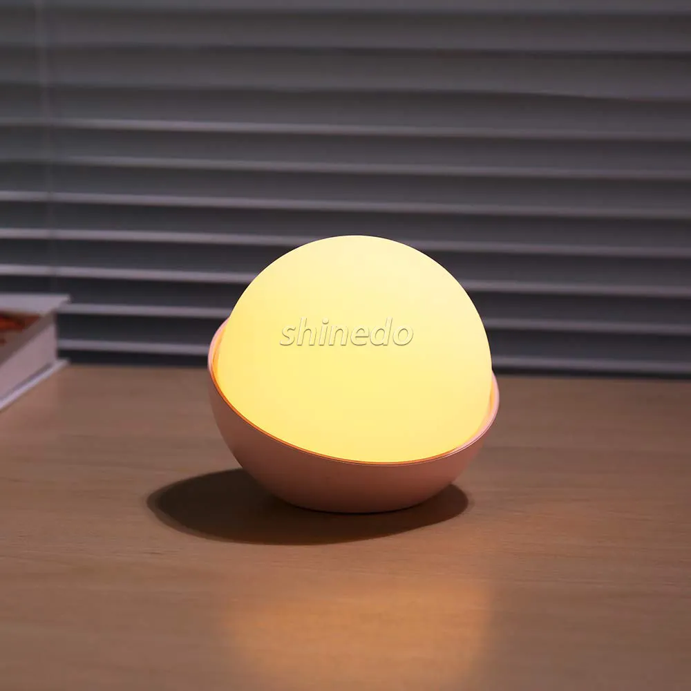 Komodin başucu lambaları İnci lamba renk değiştirme akıllı yumuşak silikon bebek çocuk gece lambası