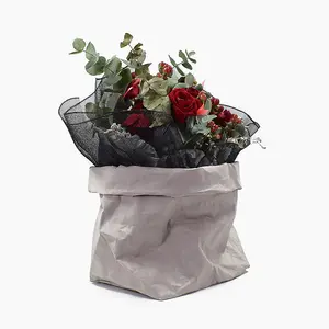 Forest Style Dry Flower Arrangement Bag Tear-Resistant Washable Home Storage Decoration Paperboard Printing Stock