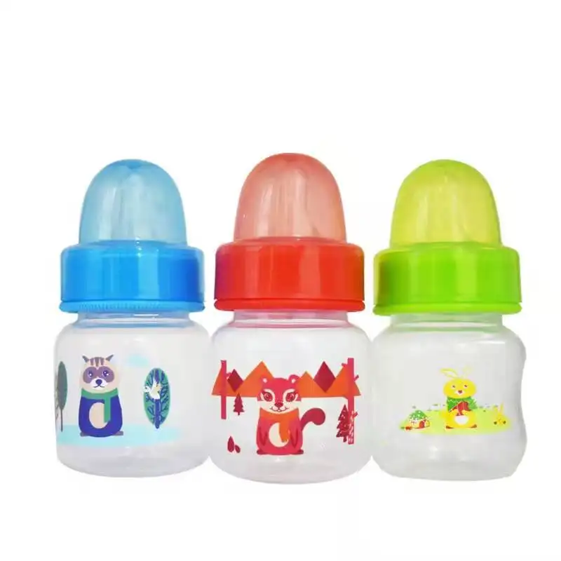 Botol Susu Bayi Baru Lahir, Botol Plastik dan Kualitas Tinggi PP 2 Oz Botol Susu Bayi Mini Baru Lahir 60Ml