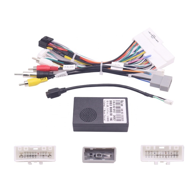 Car 16pin Wiring Harness Adapter Canbus Box Decoder Android Radio Power Cable for Nis San X-Trail Qashqai Kicks