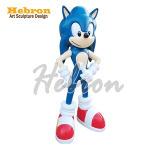 Esculturas <span class=keywords><strong>de</strong></span> Resina Artísticas en Venta, Escultura <span class=keywords><strong>de</strong></span> <span class=keywords><strong>Sonic</strong></span> the Hedgehog <span class=keywords><strong>de</strong></span> Tamaño Real en Rojo y Azul, Figura <span class=keywords><strong>de</strong></span> <span class=keywords><strong>Sonic</strong></span> para Decoración - Product Image 3