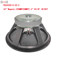 Meilleur prix haut-parleur professionnel système audio haut-parleur 24 pouces woofer subwoofer