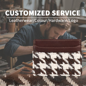 ที่ใส่นามบัตรหนังสำหรับผู้ชายที่ใส่บัตรแบบดีไซน์หรูหรา - Product Image 3