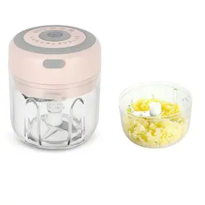 Wholesale Mini Wireless Electric Garlic Chopper PP Blade Material Press and Slicer for Fruit and Vegetable Use