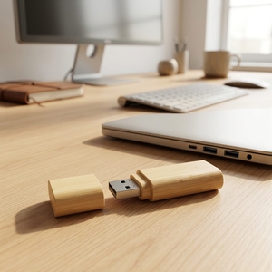 แฟลชไดรฟ์ USB 2.0ไม้เชิงนิเวศแบบกำหนดเอง1GB ถึง64GB เมมโมรี่สติ๊กเพนไดรฟ์ขนาด128GB 3.0โลโก้ใหม่สำหรับเป็นของขวัญ - Product Image 1