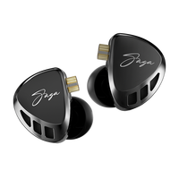 KZ-Écouteurs filaires Saga, moniteur en direct, casque de sport HiFi, stéréo, basse fièvre, musique, métal, casque de jeu