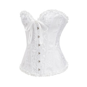 Nuovo Stile Corsetto Blusa Multicolore in Pizzo <span class=keywords><strong>Sexy</strong></span> Push-up Corsetto Vita Modellante Addome con Stecche Shapewear da Donna Bustier in Raso - Product Image 2