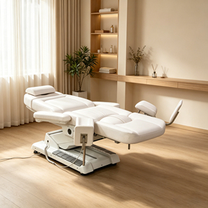 Cama de Belleza Eléctrica Multifuncional, <span class=keywords><strong>Mesa</strong></span> de Masaje Facial Ajustable para Uso en Salón, Spa o Clínica, con Sistema de Elevación de 3/4 Motores - Product Image 3
