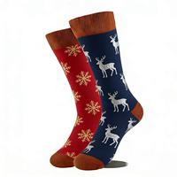 Chaussettes de Noël unisexes pour homme et femme, anti-transpiration, anti-frottement, toutes saisons, taille unique, en coton, vente chaude