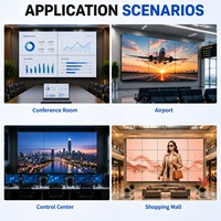 Controlador de Video Wall HDMI 4K60 3x4 con Entrada HDMI DP, Procesador de Video Wall 3x3, Admite Múltiples Diseños de Pantalla, RS232 IR